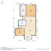 佟馨家园D区 2室1厅1卫 79.64㎡