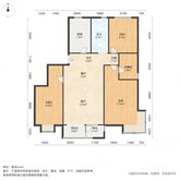 金地家园 2室2厅1卫 124.60㎡