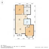 康泰园 2室1厅1卫 77.89㎡