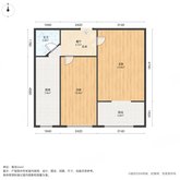 车站北里 2室1厅1卫 44.81㎡
