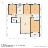 红木林南区 3室2厅2卫 104.47㎡
