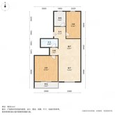 滨河西里(中区) 2室1厅1卫 75.23㎡
