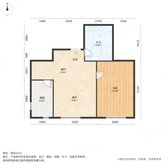 双河南里尚城(北区) 1室1厅1卫 50.69㎡