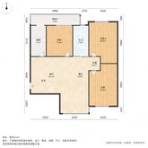 彩虹新城 3室2厅1卫 114.56㎡