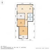 首座御园二期2号院 2室1厅1卫 89.66㎡
