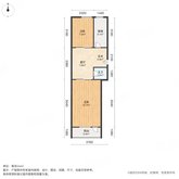 团河苑小区 2室1厅1卫 54.03㎡