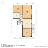 团河苑小区 3室1厅1卫 72.44㎡
