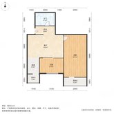 长兴公寓 2室1厅1卫 66.53㎡