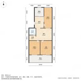 郁花园一里 3室1厅1卫 73.77㎡