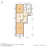 枣园北里 2室1厅1卫 71.08㎡